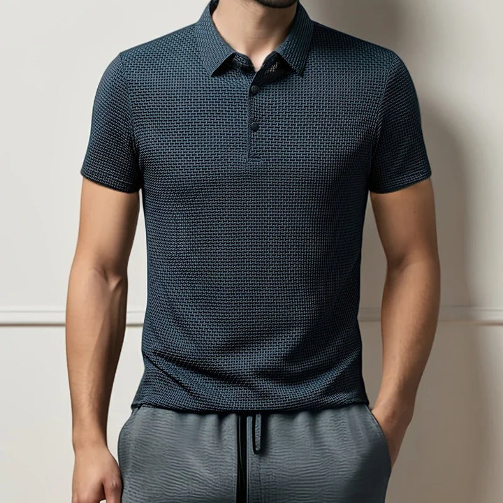 Men's Breathable Cotton Blend Polo Shirt | Refined Summer Business Casual Fit 2