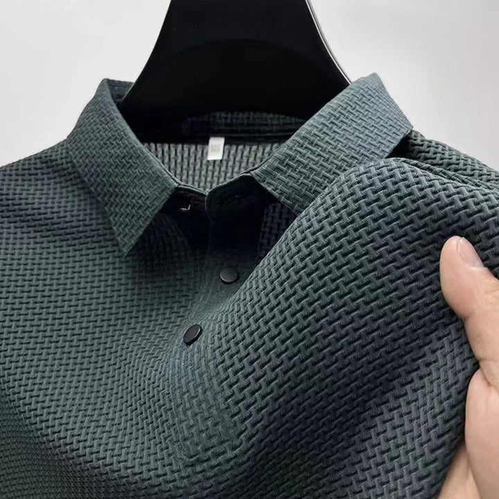 Men's Breathable Cotton Blend Polo Shirt | Refined Summer Business Casual Fit 6