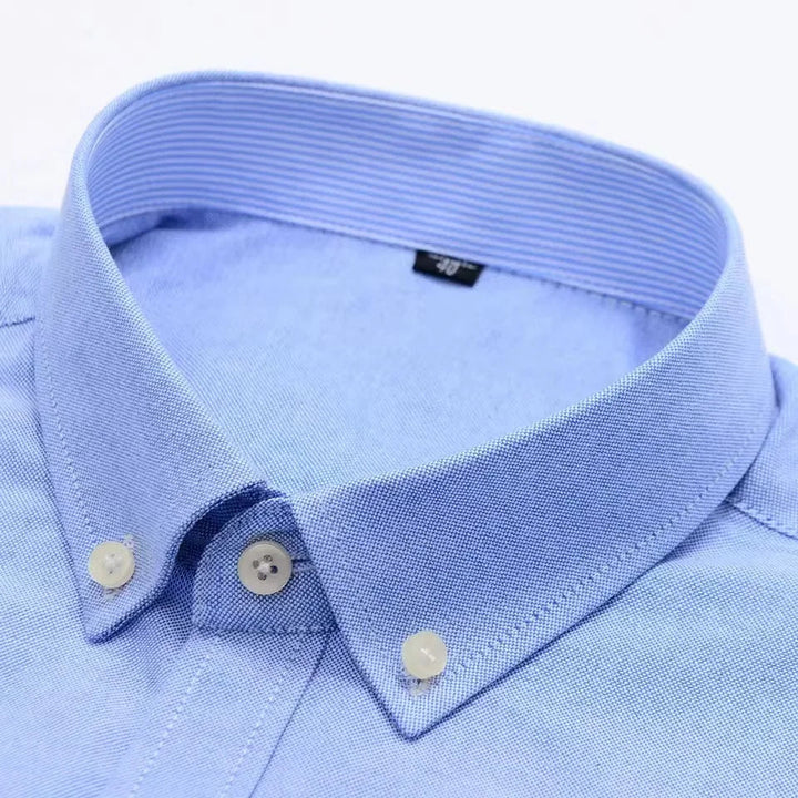 Men's Breathable Cotton Oxford Button-Down Shirt | Refined Everyday Comfort Fit 2