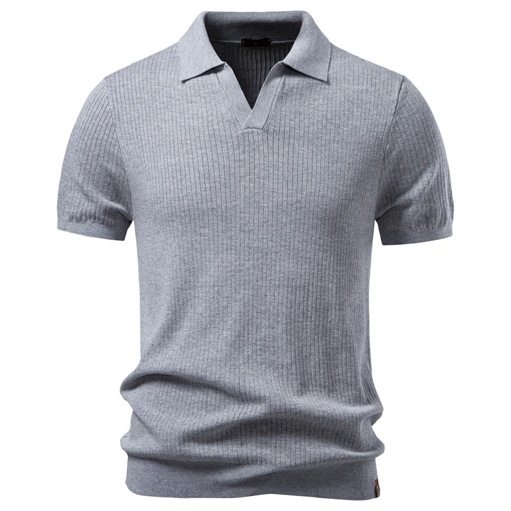 Men's Breathable Cotton Polo Shirt | Elegant Classic Casual Fit 10