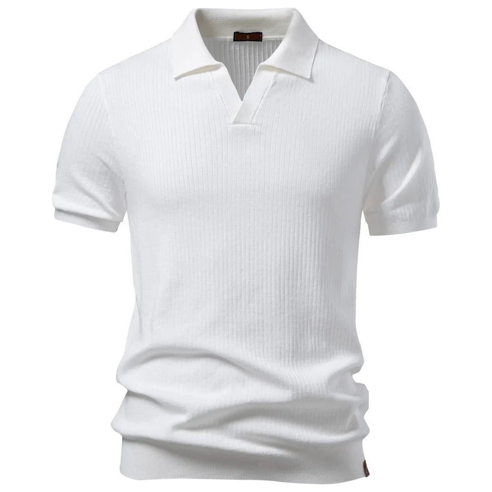 Men's Breathable Cotton Polo Shirt | Elegant Classic Casual Fit 8