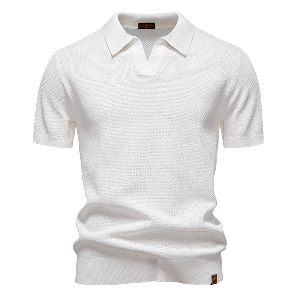 Men's Breathable Fabric Golf Polo Shirt | Refined Summer Casual Essential