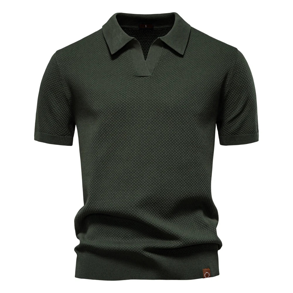 Men's Breathable Fabric Golf Polo Shirt | Refined Summer Casual Essential
