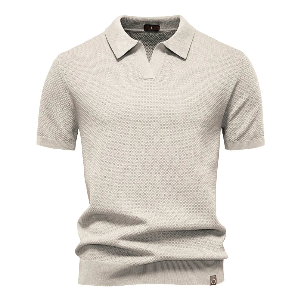Men's Breathable Fabric Golf Polo Shirt | Refined Summer Casual Essential