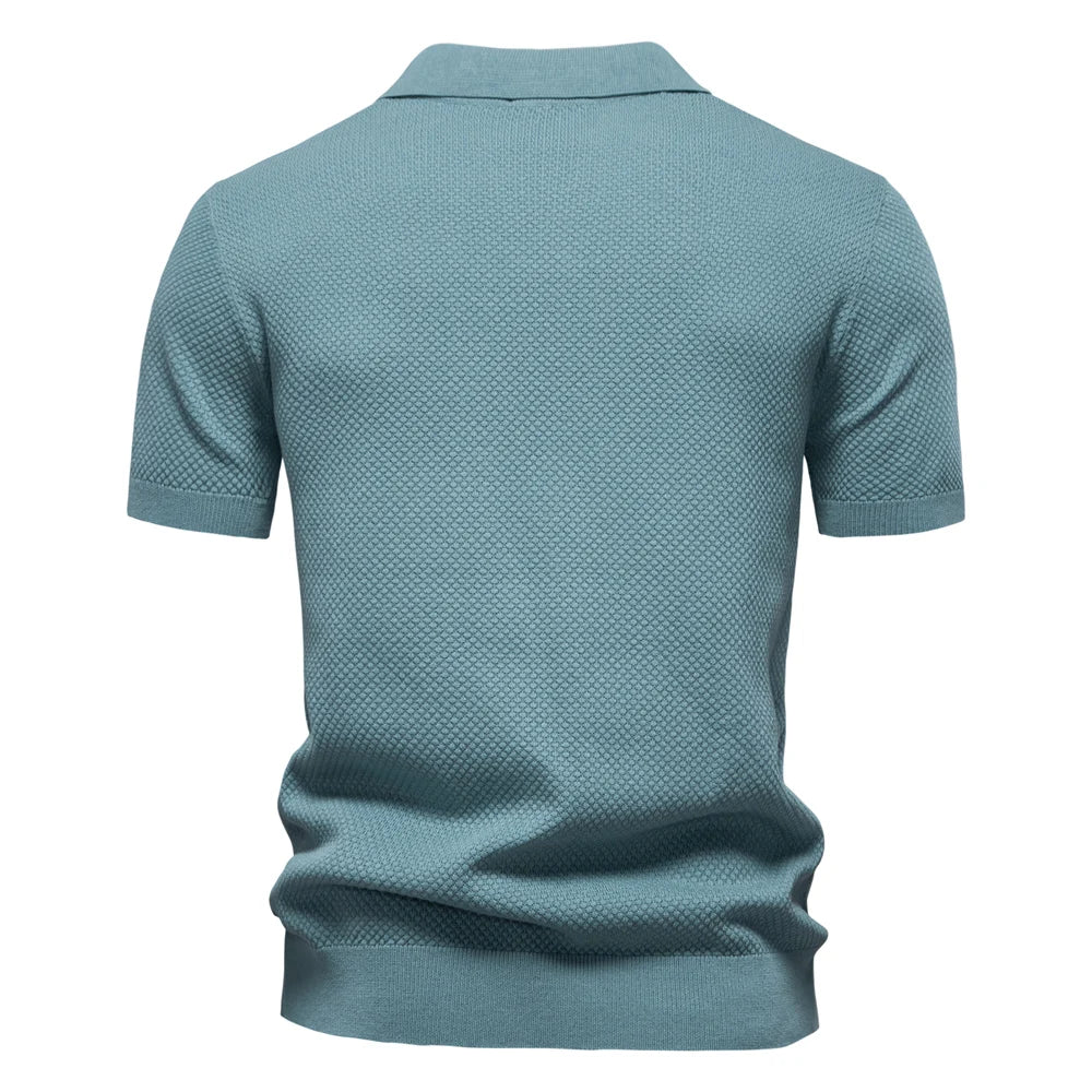 Men's Breathable Fabric Golf Polo Shirt | Refined Summer Casual Essential