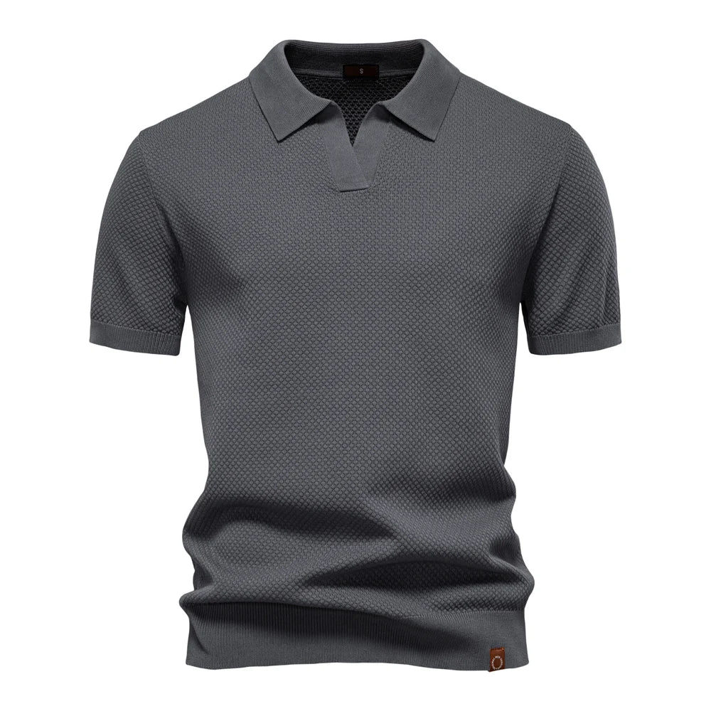 Men's Breathable Fabric Golf Polo Shirt | Refined Summer Casual Essential