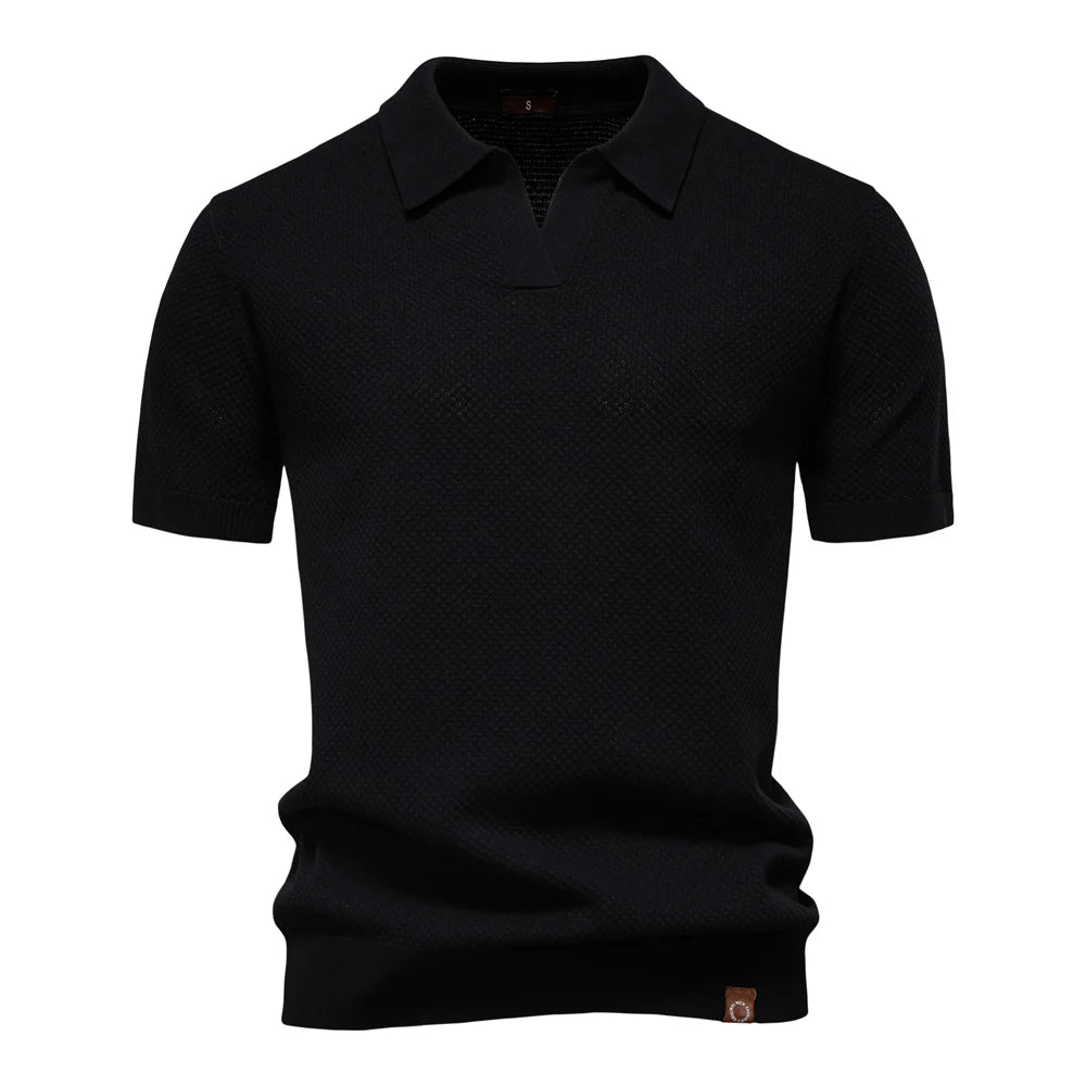 Men's Breathable Fabric Golf Polo Shirt | Refined Summer Casual Essential
