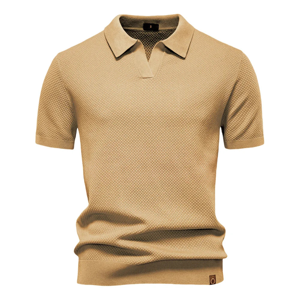 Men's Breathable Fabric Golf Polo Shirt | Refined Summer Casual Essential