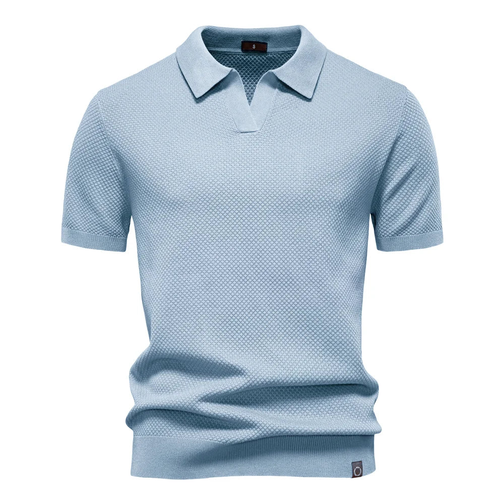 Men's Breathable Fabric Golf Polo Shirt | Refined Summer Casual Essential