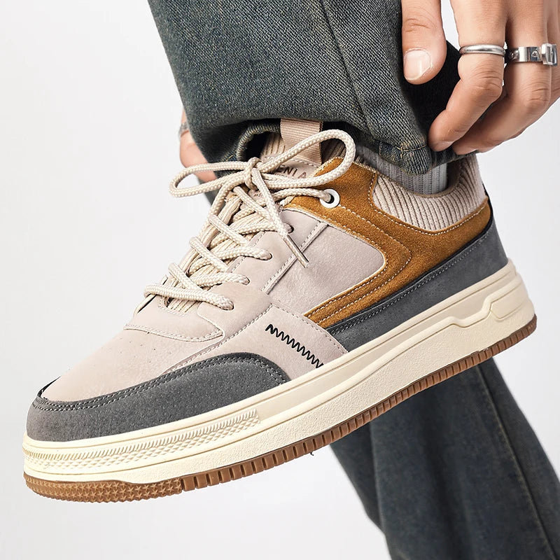 Men's Breathable Fabric Low-Top Sneakers | Vintage-Inspired Lightweight Comfort 1