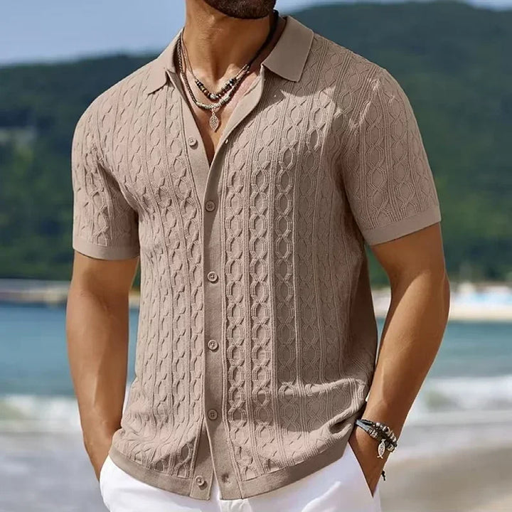 Men's Breathable Knitted Polo Shirt | Stylish Business Casual Essential 1