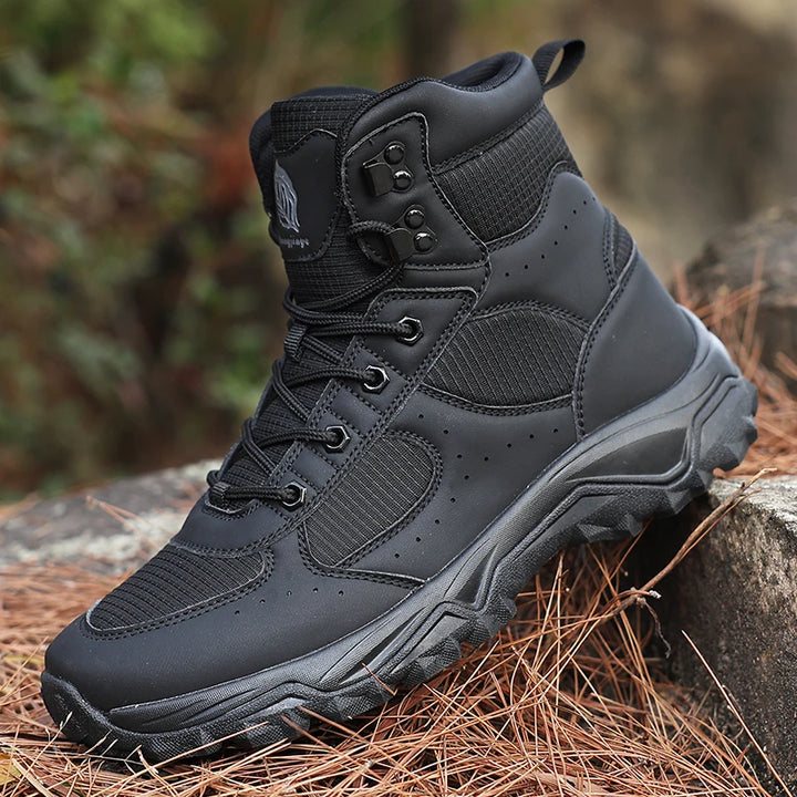 Men's Breathable Leather Combat Boots | Ultra-Light Outdoor Adventure Fit 1