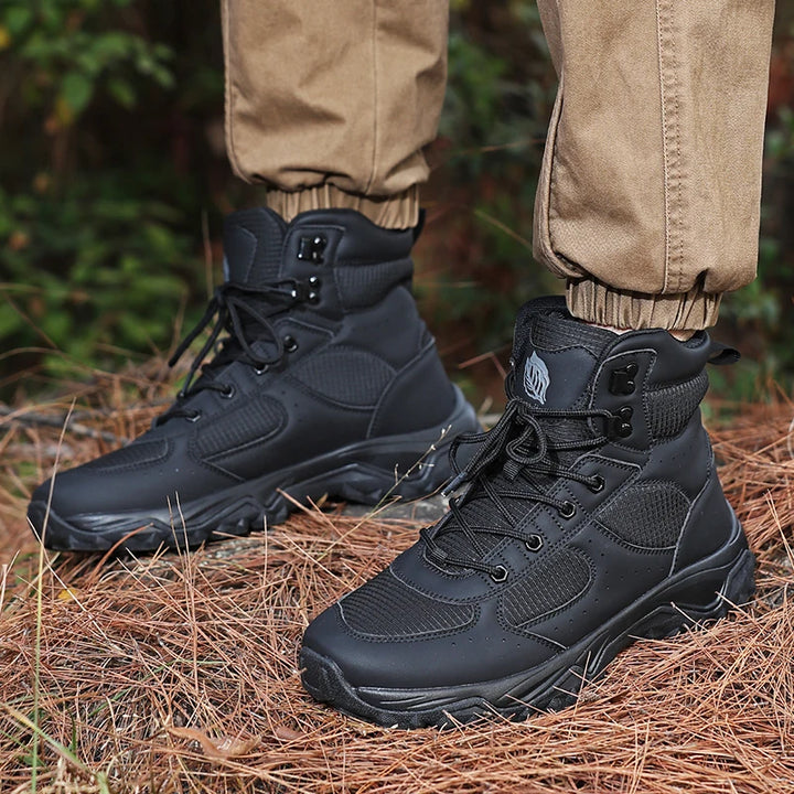 Men's Breathable Leather Combat Boots | Ultra-Light Outdoor Adventure Fit 3