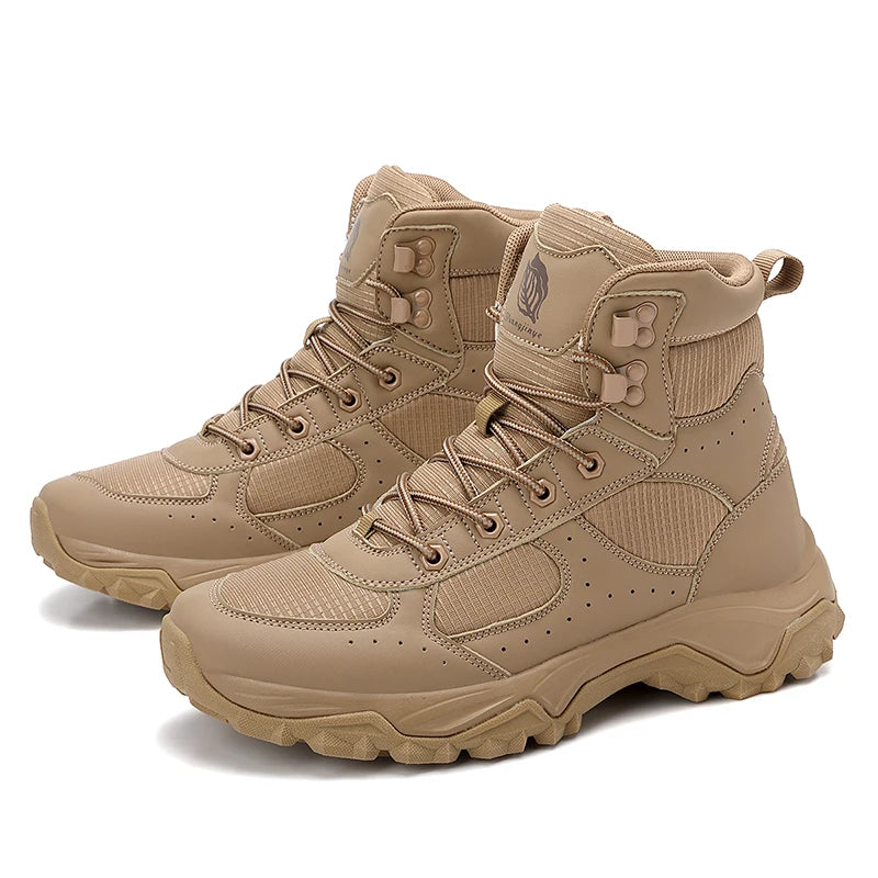 Men's Breathable Leather Combat Boots | Ultra-Light Outdoor Adventure Fit 7
