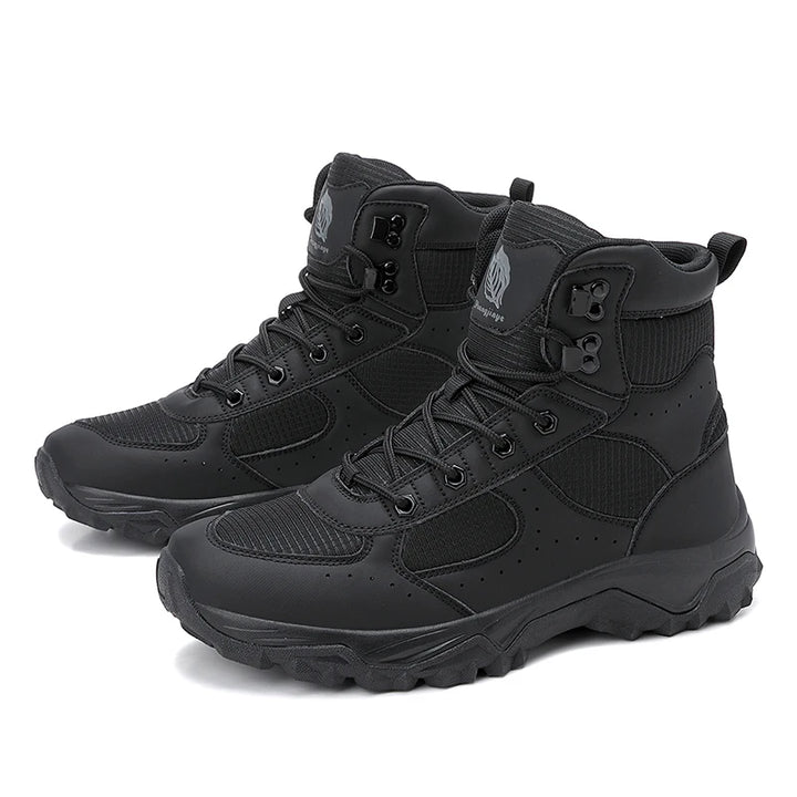 Men's Breathable Leather Combat Boots | Ultra-Light Outdoor Adventure Fit 8