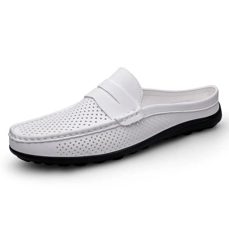 Men's Breathable Leather Walking Shoes | Comfortable Summer Casual Footwear