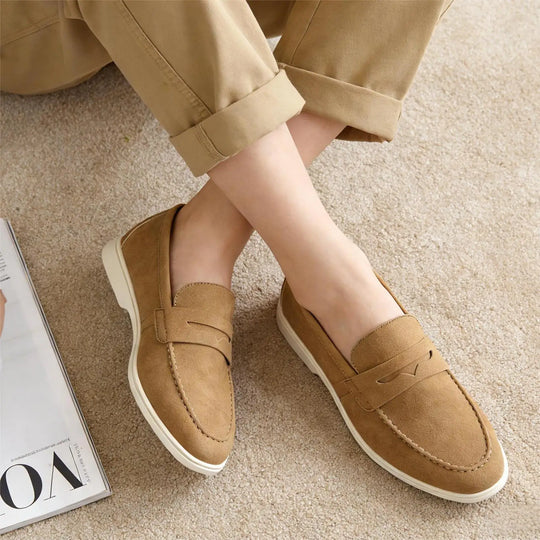 Men's breathable loafers with woven slip-on upper