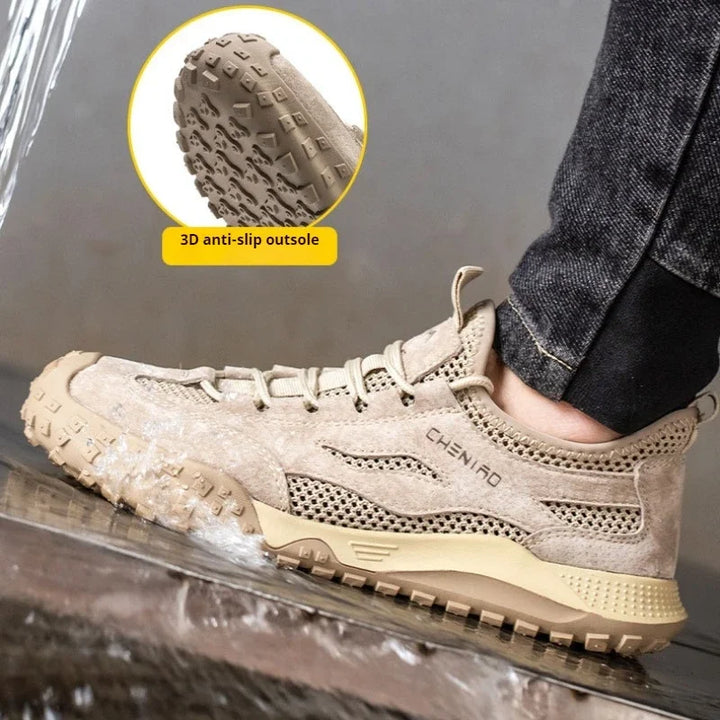 Men's Breathable Mesh Work Sneakers | Lightweight Non-Slip Safety Essential 4