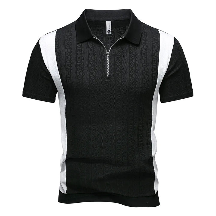 Men's Breathable Splicing Polo Shirt | Modern Casual Summer Style 1