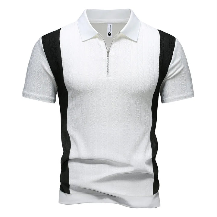 Men's Breathable Splicing Polo Shirt | Modern Casual Summer Style 3