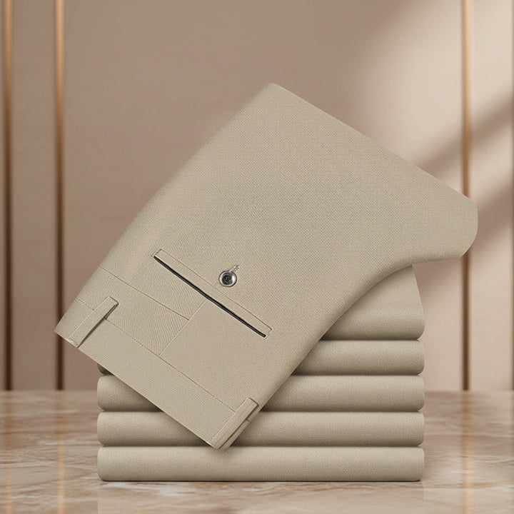Men's Broadcloth Tailored Trousers | Sharp Everyday Business Essential 0