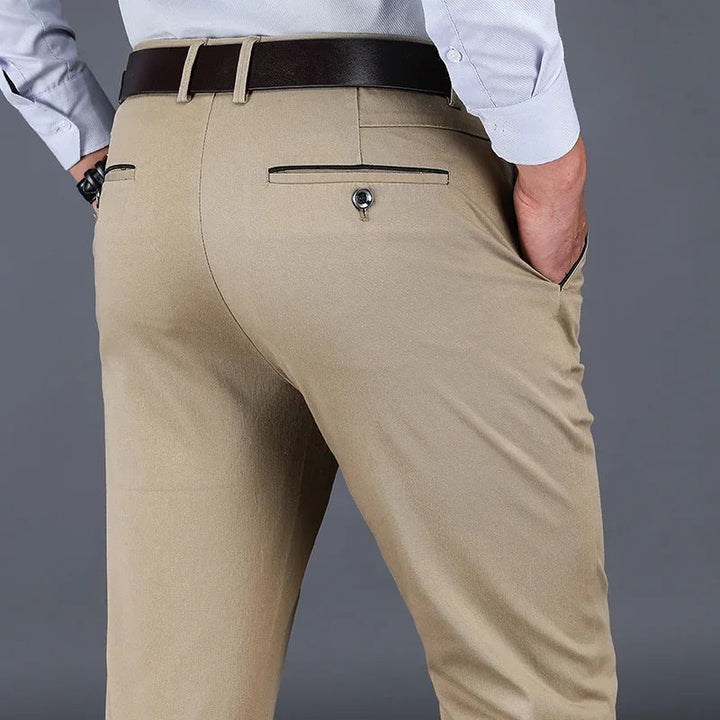 Men's Broadcloth Tailored Trousers | Sharp Everyday Business Essential 2