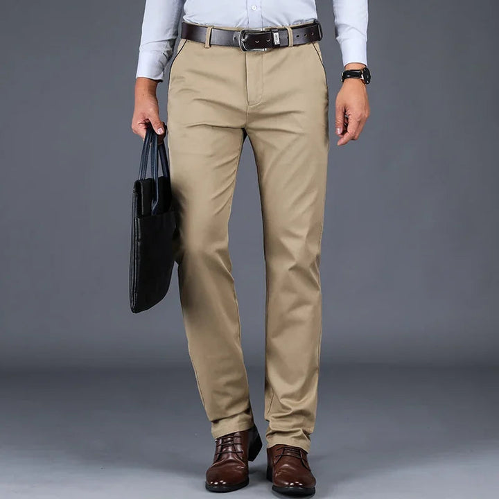 Men's Broadcloth Tailored Trousers | Sharp Everyday Business Essential 3