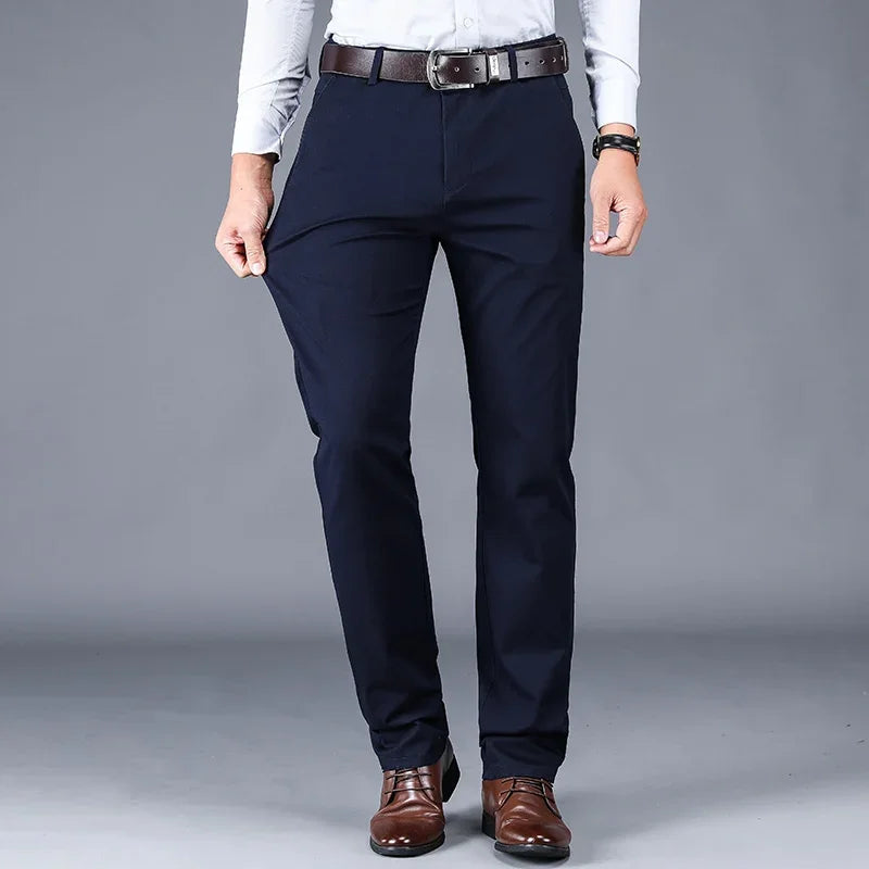 Men's Broadcloth Tailored Trousers | Sharp Everyday Business Essential 4