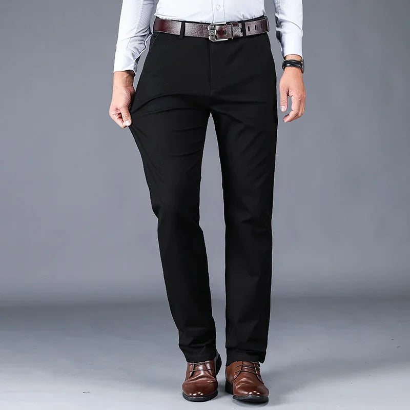Men's Broadcloth Tailored Trousers | Sharp Everyday Business Essential 5