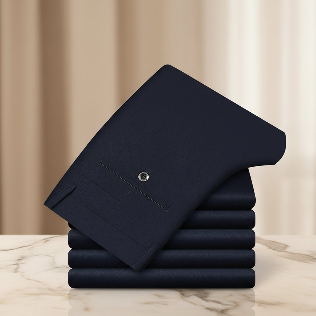 Men's Broadcloth Tailored Trousers | Sharp Everyday Business Essential 7