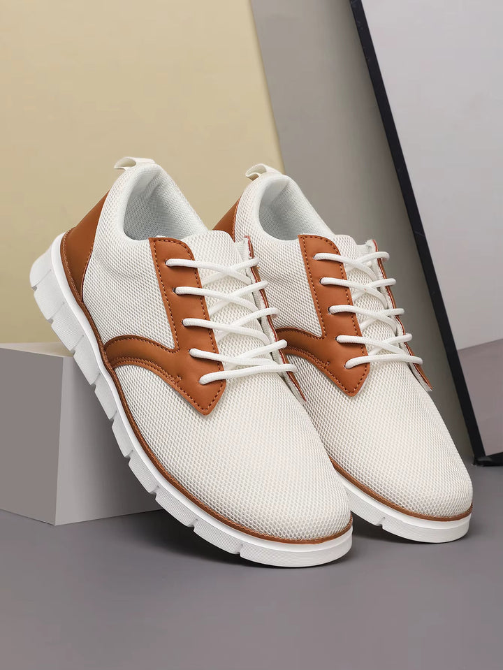 Men's Canvas Leather Sneakers | Lightweight All-Day Comfort Fit 0