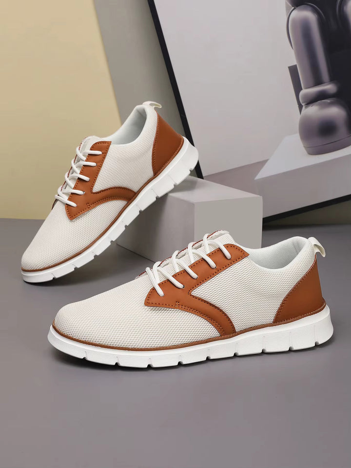 Men's Canvas Leather Sneakers | Lightweight All-Day Comfort Fit 2