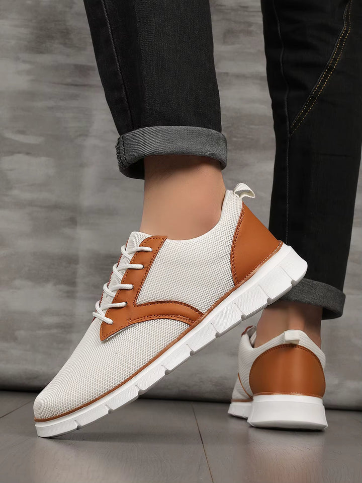 Men's Canvas Leather Sneakers | Lightweight All-Day Comfort Fit 3