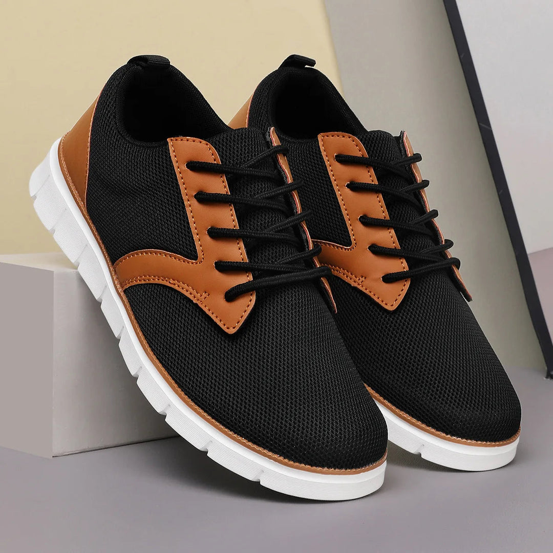 Men's Canvas Leather Sneakers | Lightweight All-Day Comfort Fit 5