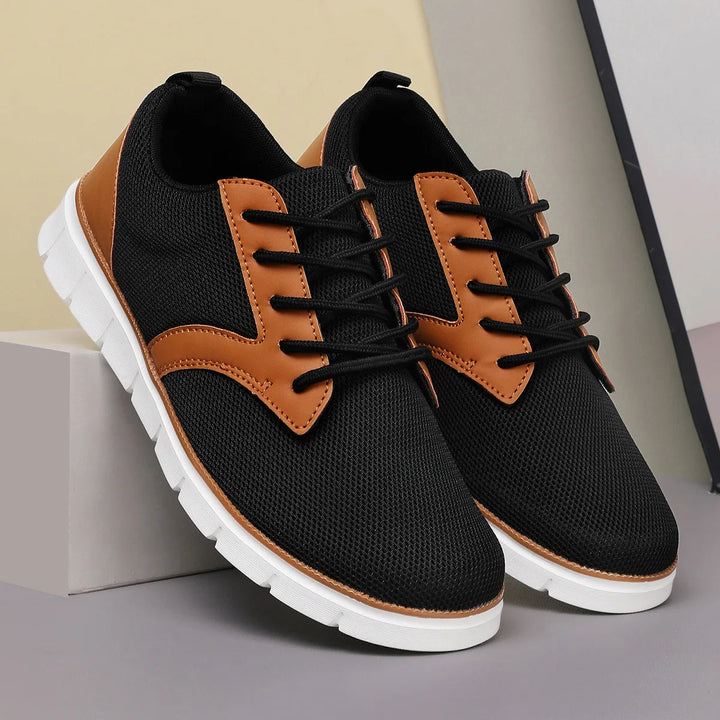 Men's Canvas Leather Sneakers | Lightweight All-Day Comfort Fit 5