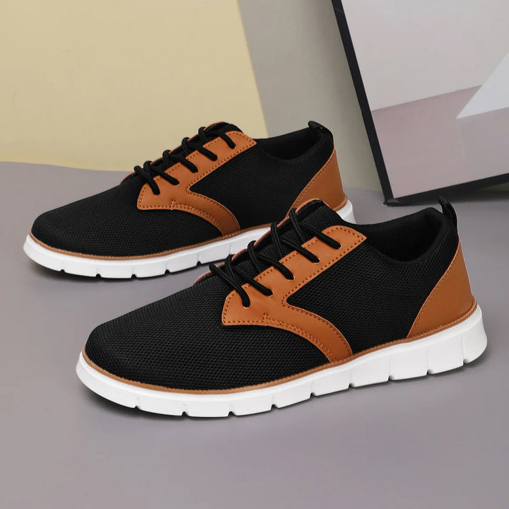 Men's Canvas Leather Sneakers | Lightweight All-Day Comfort Fit 6