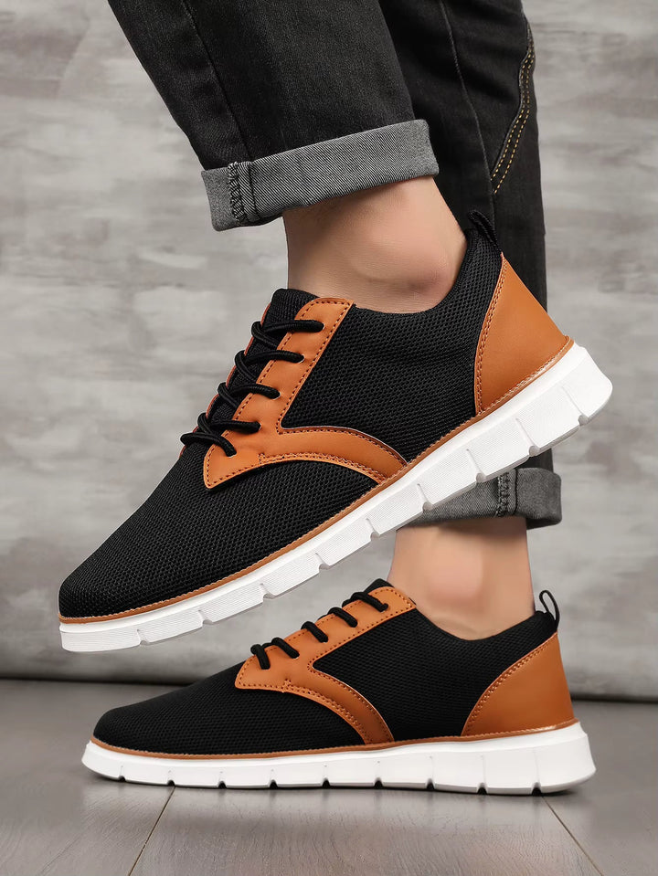 Men's Canvas Leather Sneakers | Lightweight All-Day Comfort Fit 7