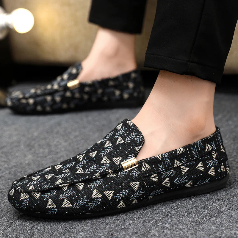 Men's Canvas Slip-On Loafers | Lightweight Breathable Comfort Fit 5