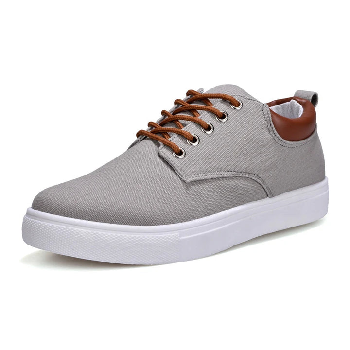 Men's Canvas and Leather Orthopedic Sneakers | All-Day Comfort Fit 1