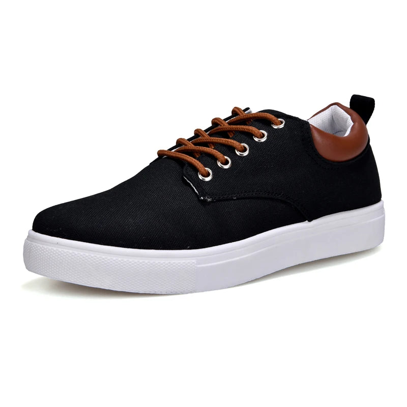 Men's Canvas and Leather Orthopedic Sneakers | All-Day Comfort Fit 6