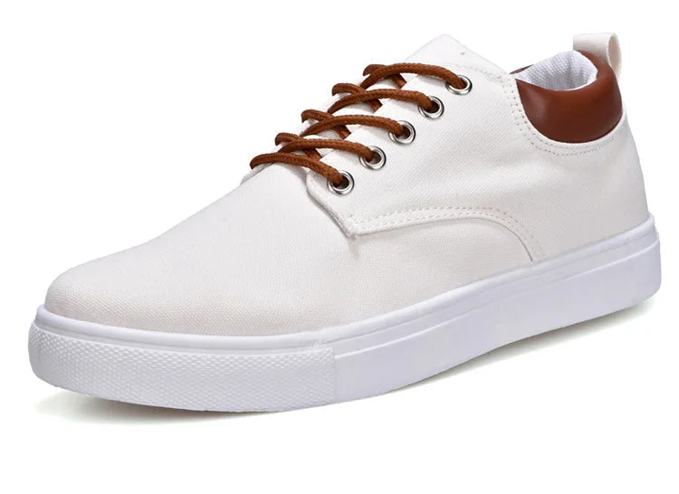 Men's Canvas and Leather Orthopedic Sneakers | All-Day Comfort Fit 8