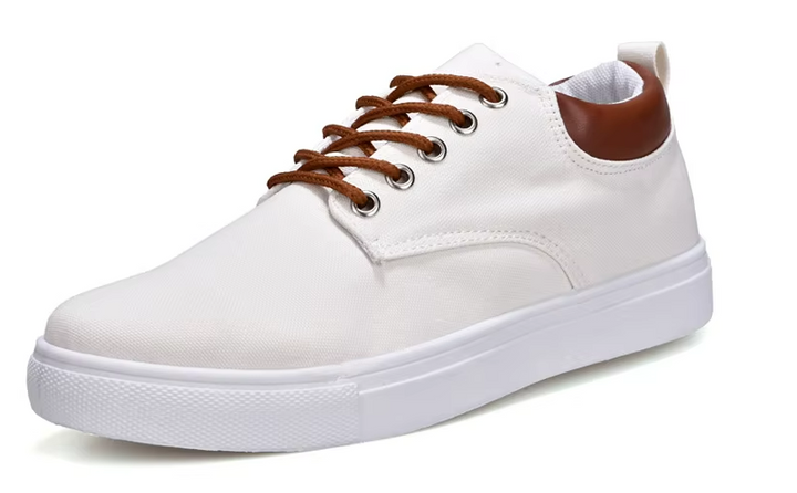 Men's Canvas and Leather Orthopedic Sneakers | All-Day Comfort Fit 9