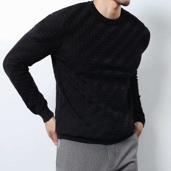 Men's Cashmere-Blend Crewneck Sweatshirt | Sleek Soft Touch Comfort 7