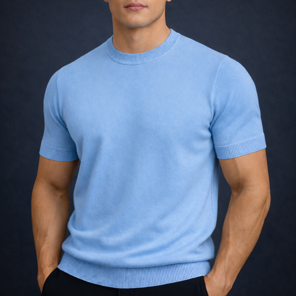 Men's Cashmere Merino Wool T-Shirt | Soft Lightweight Everyday Comfort 2