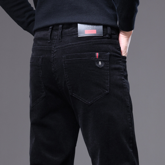 Men's corduroy trousers with sculpted structured fit