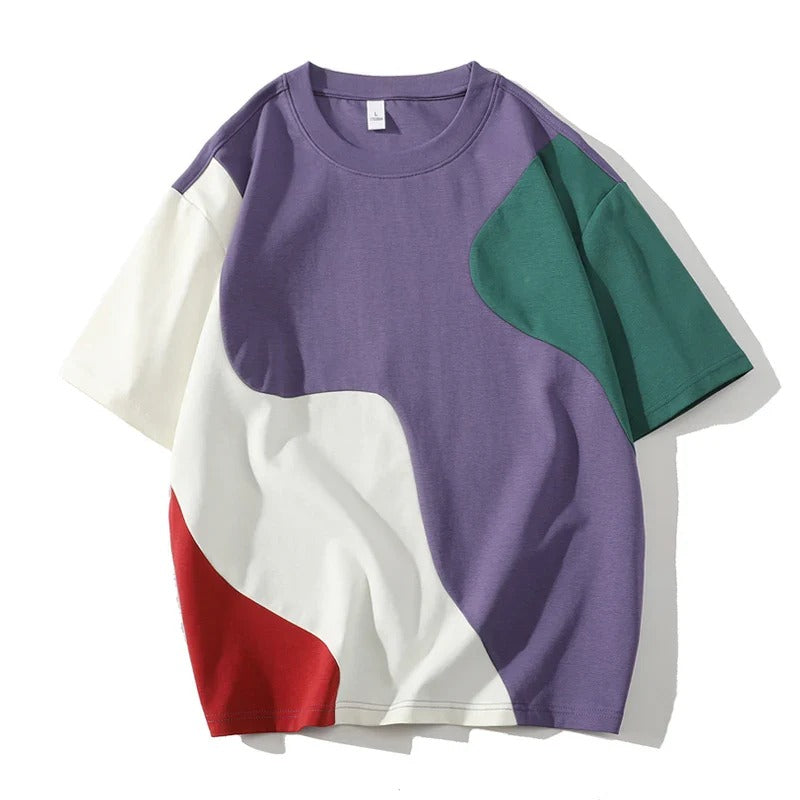 Men's Cotton-Blend Abstract T-Shirt | Bold Modern Everyday Essential 5