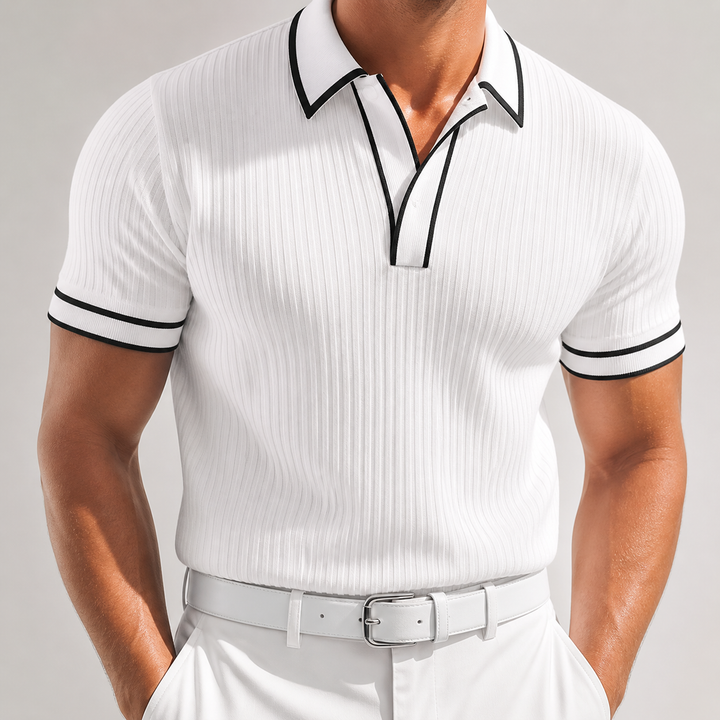 Men's Cotton Blend Button-Up Shirt | Refined Tailored Casual Style 6