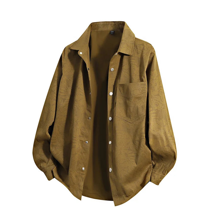 Men's Cotton Blend Casual Shirt Jacket | Comfortable Autumn Layering Design 2