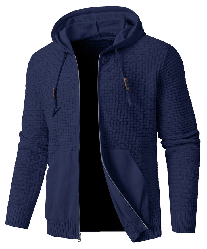 Men's Cotton Blend Hooded Sweatshirt | Lightweight Breathable Spring Layer