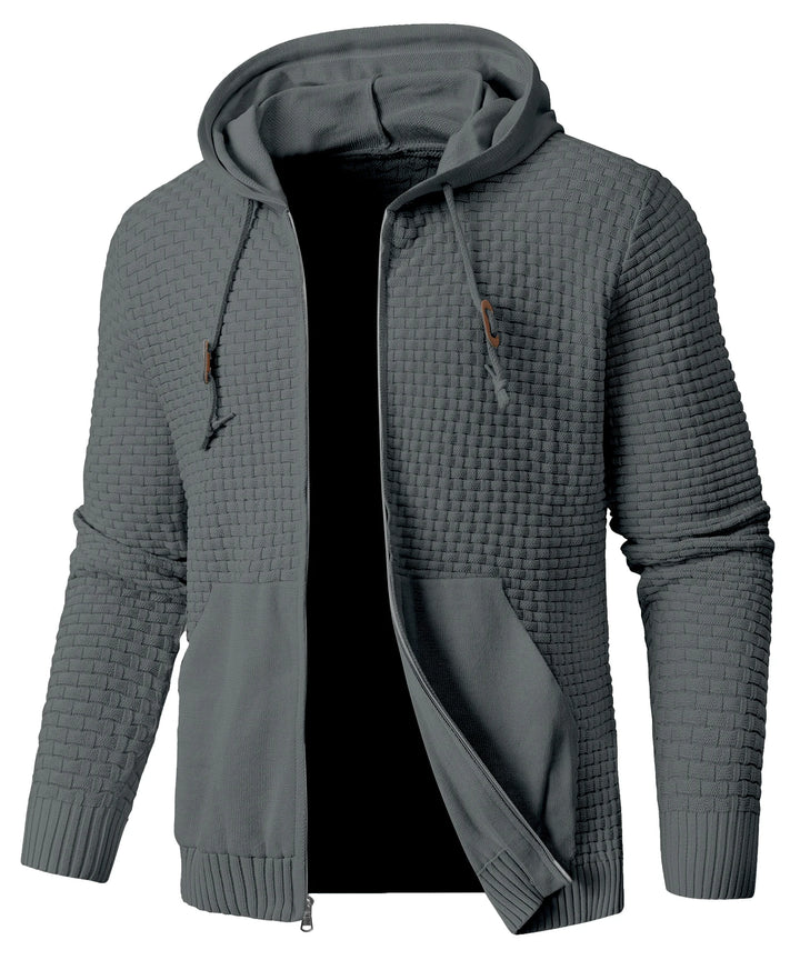 Men's Cotton Blend Hooded Sweatshirt | Lightweight Breathable Spring Layer